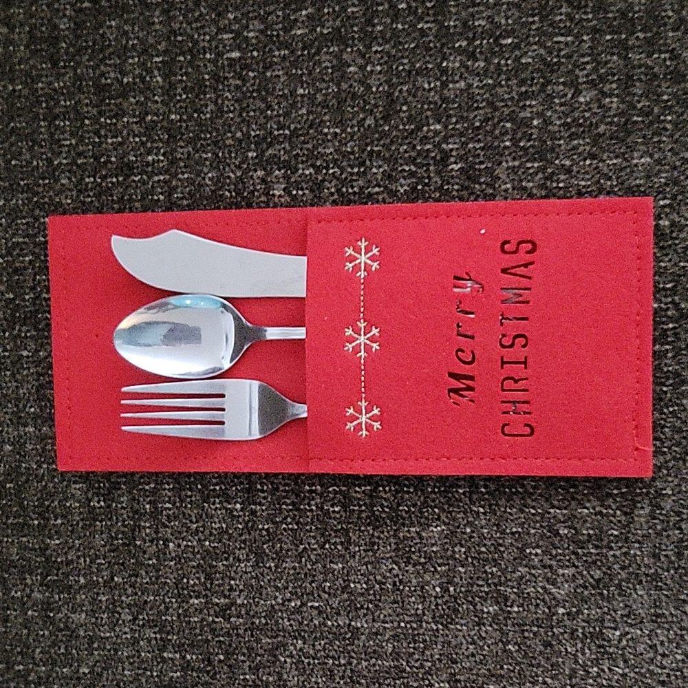 CHRISTMAS FLATWARE HOLDER - Picture 7 of 9